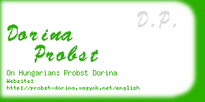 dorina probst business card